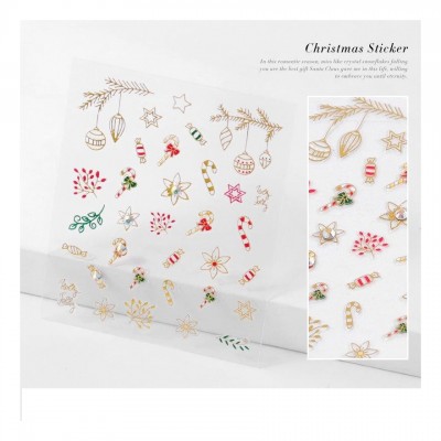 Χριστουγεννιάτικα 3D αυτοκόλλητα Νο4