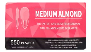 Soft Gel Tips Medium Almond 550 Τεμάχια