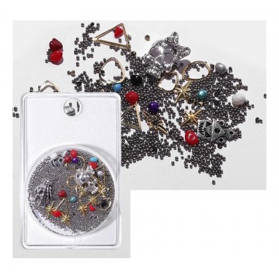 Χριστουγεννιάτικες Διακοσμητικές Mix Πέτρες Στρας Νυχιών No6