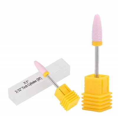 Κεραμική Φρέζα Κωνική Tirch Cylinder XF Ροζ με κίτρινο κρίκο