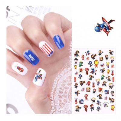 Αυτοκόλλητα Νυχιών με Υπερήρωες R274