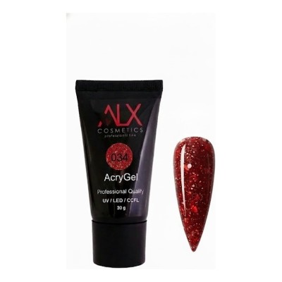 ALX Acrygel 034 Scarlet Glam 30 γρ.