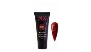 ALX Acrygel 033 Ruby Sparkle 30 γρ.