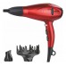 Σεσουάρ μαλλιών με AC μοτέρ 2200W και λειτουργία ιονισμού κόκκινο χρώμα