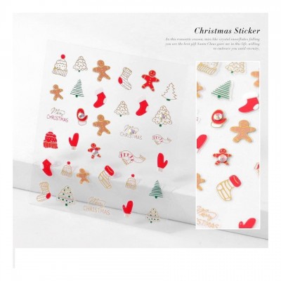 Χριστουγεννιάτικα 3D αυτοκόλλητα Νο6