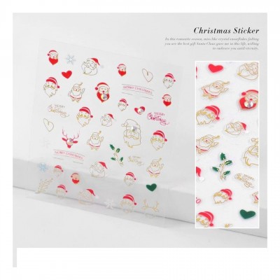 Χριστουγεννιάτικα 3D αυτοκόλλητα Νο9