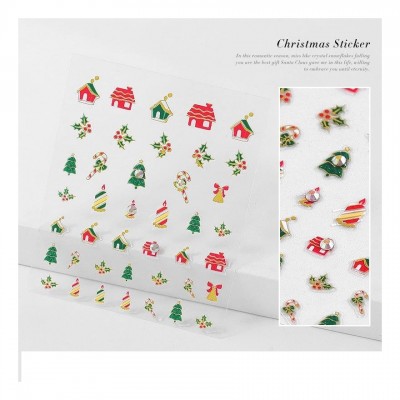 Χριστουγεννιάτικα 3D αυτοκόλλητα Νο12