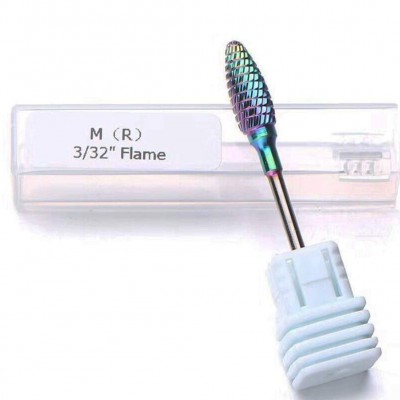 Φρεζακι Καρβιδιου Rainbow με οδοντωτή λεπίδα Κωνική