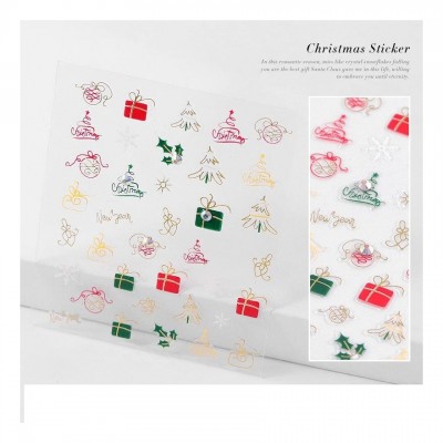 Χριστουγεννιάτικα 3D αυτοκόλλητα Νο2